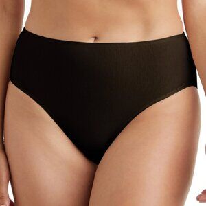 TC Fine Intimates Cotton Comfort High-Cut Brief - A4-144 (Deep Black)